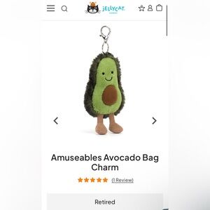 Jellycat Avocado Bag Charm